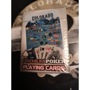 Wilcor Colorado Mountain Map Premium Poker Playing Cards Sealed
